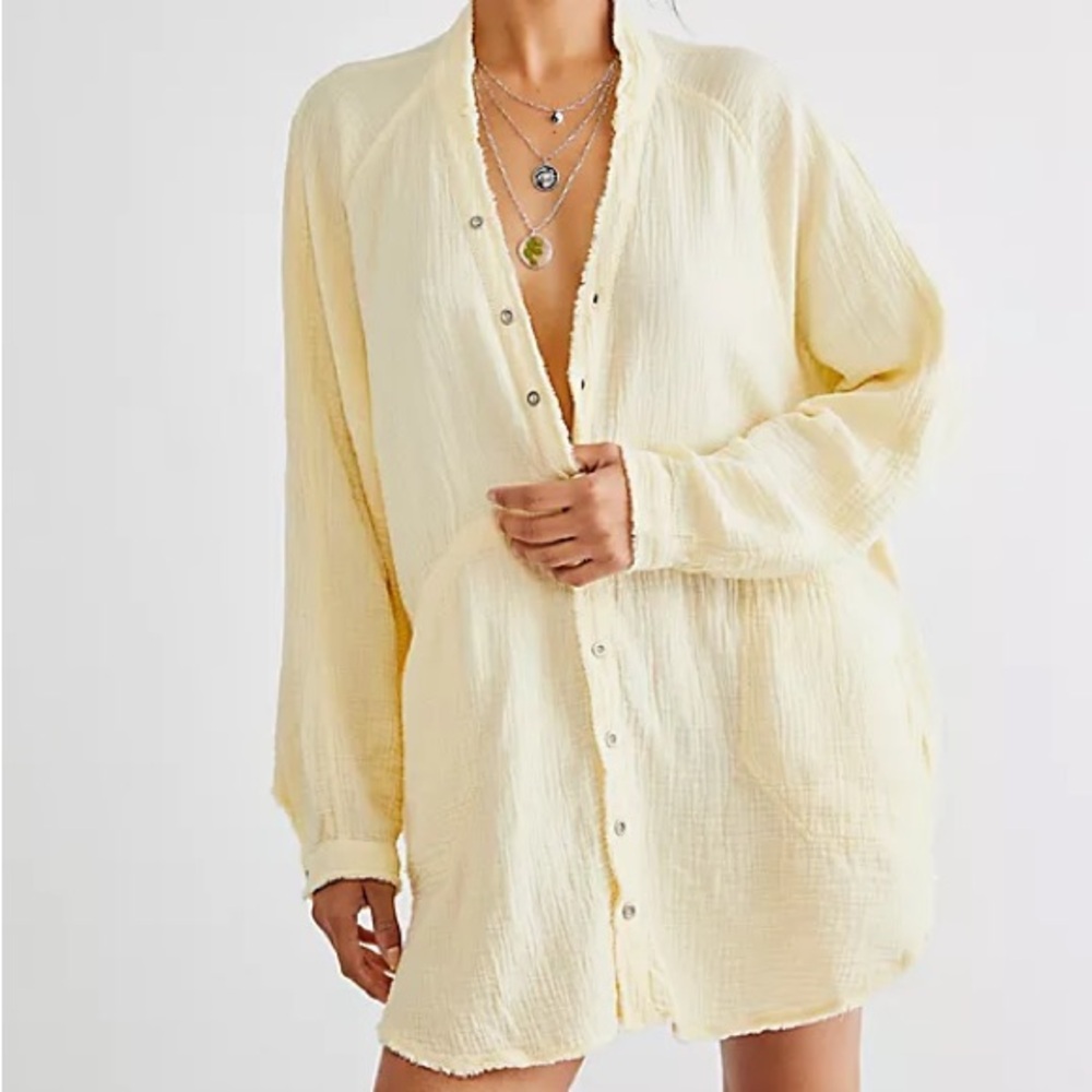 Free People We The Free Summer Daydream Button up